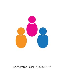 Adoption and community care Logo template vector