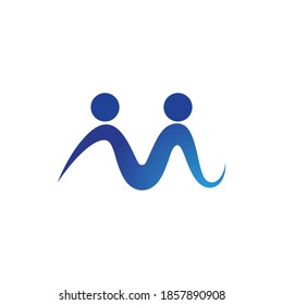 Adoption and community care Logo template vector