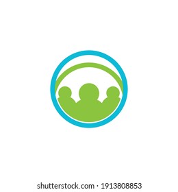 Adoption and community care Logo template vector