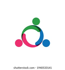 Adoption and community care Logo template vector