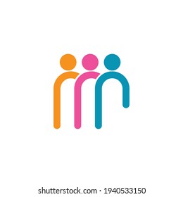 Adoption and community care Logo template vector