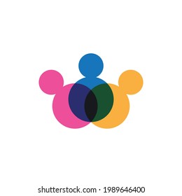 Adoption and community care Logo template vector