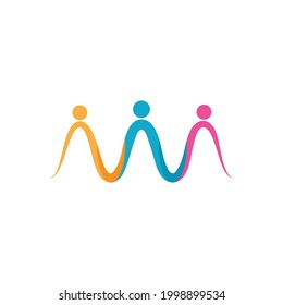 Adoption and community care Logo template vector