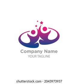 Adoption and community care Logo template vector.EPS 10