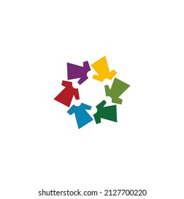 Adoption and community care Logo template vector