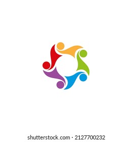 Adoption and community care Logo template vector