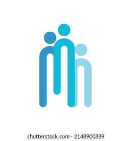 Adoption and community care Logo template vector illustration