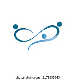 Adoption and community care Logo template vector