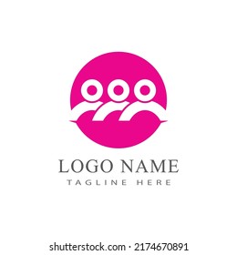 Adoption and community care Logo template vector icon