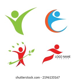 Adoption and community care Logo template vector 