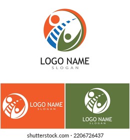 Logo-Vorlage für Adoptionswerbung und Pflege 