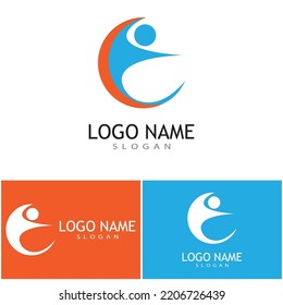 Adoption and community care Logo template vector 