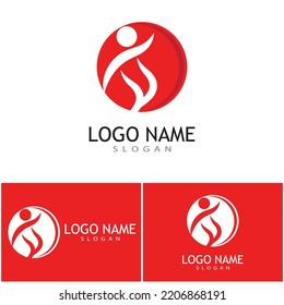 Adoption and community care Logo template vector 