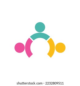 Adoption and community care Logo template vector