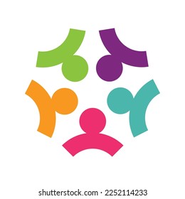 Adoption and community care Logo template vector