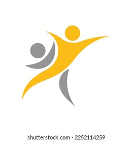 Adoption and community care Logo template vector