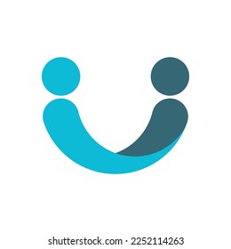 Adoption and community care Logo template vector