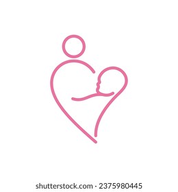 Vector de la plantilla de logotipos para adopción y cuidado de la comunidad
