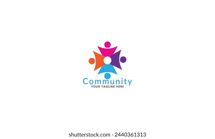 Adoption and community care Logo template vectorlogo template
