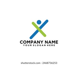 Adoption and community care Logo template vector