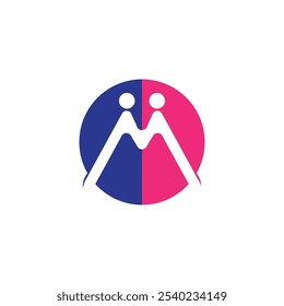 Adoption and community care Logo template vector icon