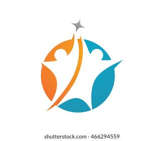 Adoption and Community Care Logo Template vector