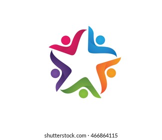 Adoption and Community Care Logo Template vector