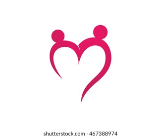 Adoption and Community Care Logo Template vector