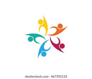 Adoption and Community Care Logo Template vector
	