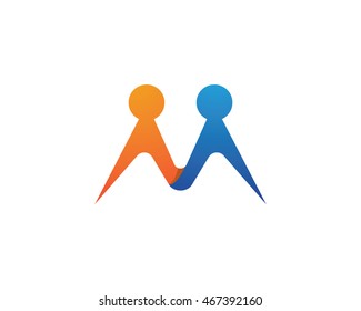 Adoption and Community Care Logo Template vector
	