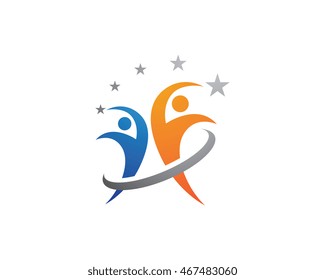 Adoption and Community Care Logo Template vector