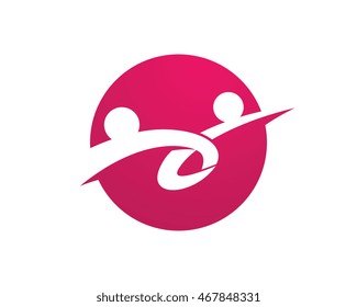 Adoption and Community Care Logo Template vector