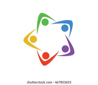 Adoption and Community Care Logo Template vector