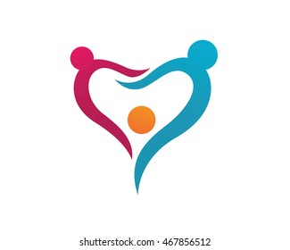 Adoption and Community Care Logo Template vector