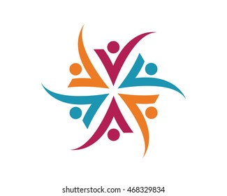 Adoption and community care Logo template	
