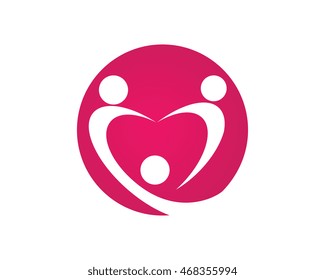 Adoption and community care Logo template	