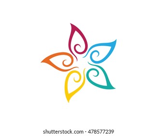 Adoption and community care Logo template vector icon