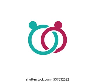 Adoption and community care Logo template