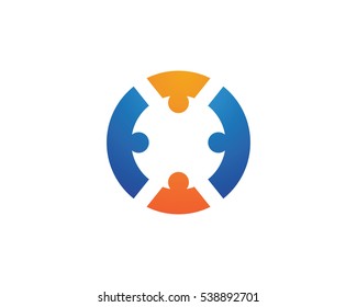 Adoption and community care Logo template vector icon