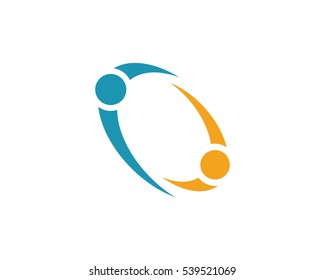 Adoption and community care Logo template vector icon	
