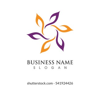 Adoption and community care Logo template vector icon