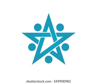 Adoption and community care Logo template vector icon