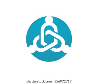 Adoption and community care Logo template vector icon