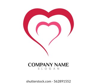 Adoption and community care Logo template vector icon