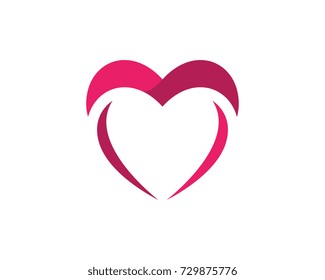 Adoption and community care Logo template vector icon