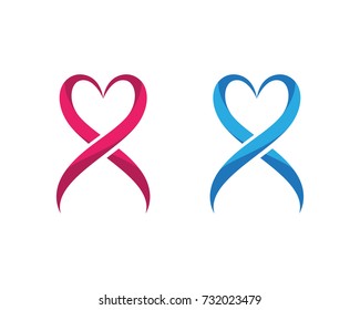 Adoption and community care Logo template vector icon