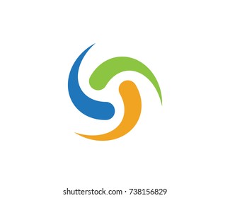 Adoption and community care Logo template vector icon