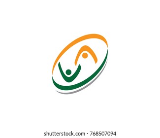 Adoption and community care Logo template vector icon