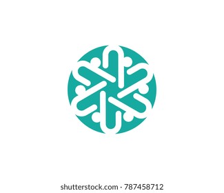 Adoption and Community care Logo template vector icon