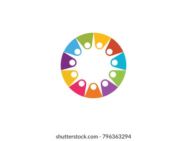 Adoption and Community care Logo template vector icon
